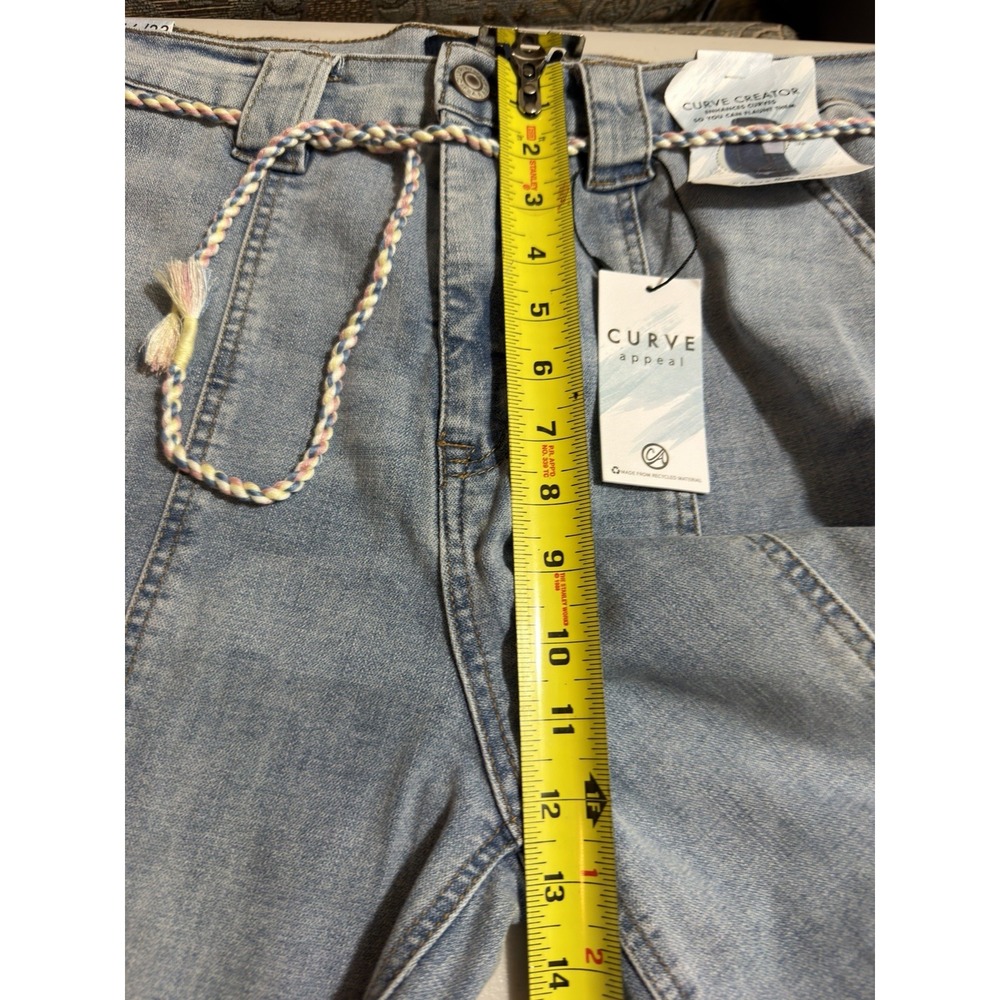 NWT CURVE brand high rise Wide leg jeans cropped - 16/33 - Picture 5 of 9